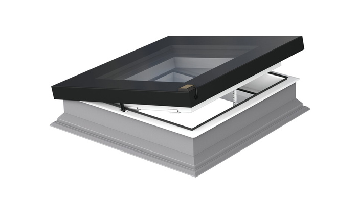 Okno do dachu płaskiego Fakro DEF DU8 70x70 4-szybowe