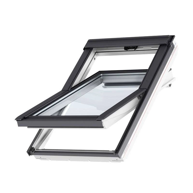Okno dachowe Velux GLU FK06 0051 RAL 7043 66x118 2-szybowe drewniano-poliuretanowe