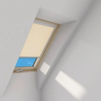 Roleta wewnętrzna do okna dachowego Fakro ARP Z-W/007 114x140 rozpraszająca elektryczna