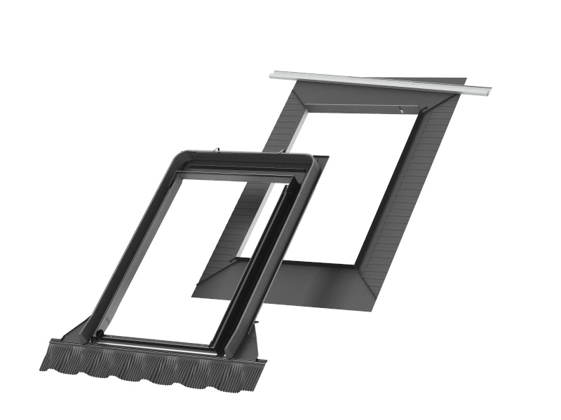 Kołnierz do okna dachowego Velux EDW PK25 1000 RAL 7043   94x55 do pokryć wysokoprofilowanych