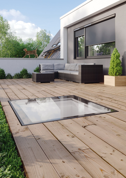 Okno do dachu płaskiego Fakro DXW DW6 120x120