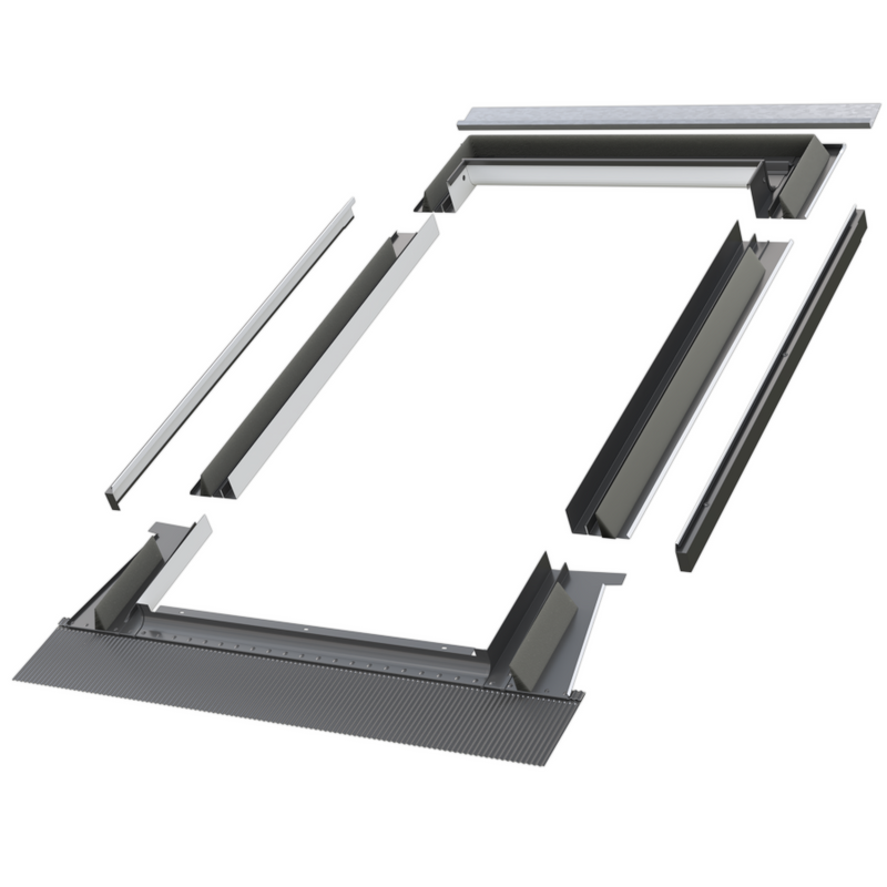 Kołnierz do okna dachowego Fakro EZV-P RAL 7022 94x98 do pokryć falistych