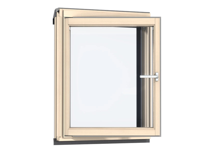 Okno dachowe kolankowe VELUX VFA SK35 2070 114x95 2-szybowe drewniane