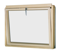 Okno kolankowe Fakro BVP P5 RAL 7022 134x60 3-szybowe drewniane