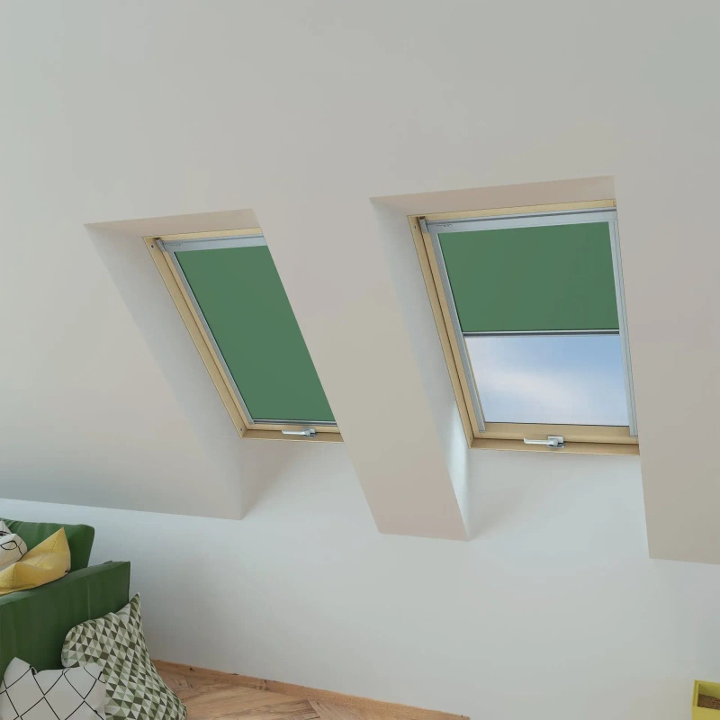 Roleta wewnętrzna do okna dachowego Fakro ARP Z-W/016 55x78 rozpraszająca elektryczna