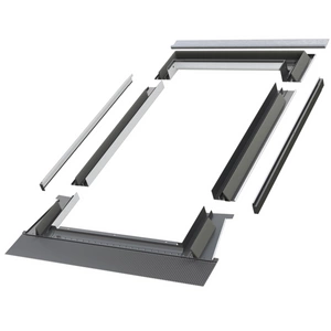 Kołnierz do okna dachowego Fakro EZV-P RAL 7022 94x98 do pokryć falistych