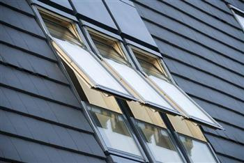 Kołnierz do okna dachowego Fakro KZV-1-FT RAL 7022 78x160 kombi moduł skrajny lewy do dachówek płaskich