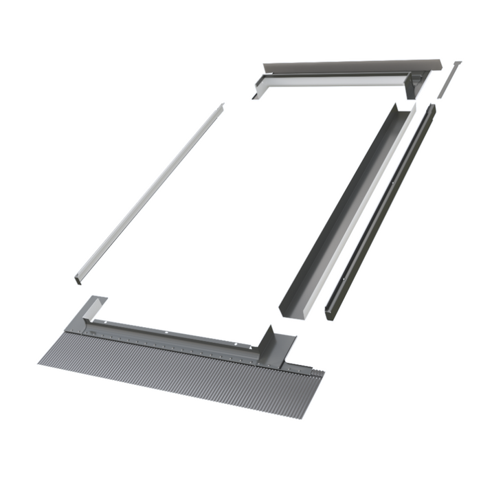 Kołnierz do okna dachowego Fakro KZV-2-P RAL 7022 94x78 kombi moduł środkowy do pokryć falistych