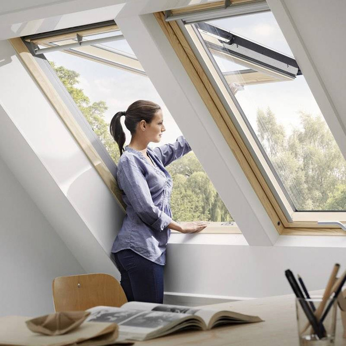 Okno dachowe Velux GPL FK08 3070 66x140 2-szybowe drewniane