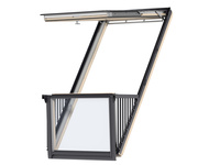 Balkon dachowy Velux GDL 3066 PK19 94x252 3-szybowy drewniany 