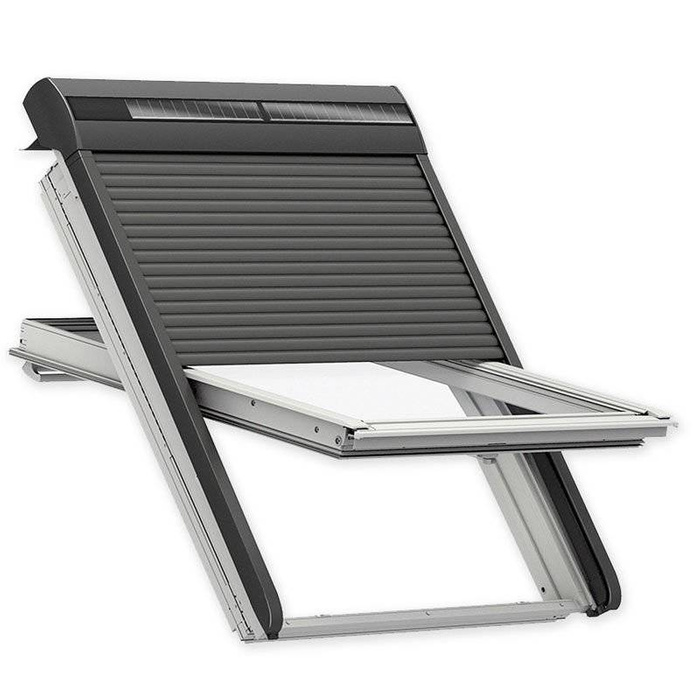Roleta zewnętrzna do okna dachowego Velux SSL MK12 0000S 180x78 solarna