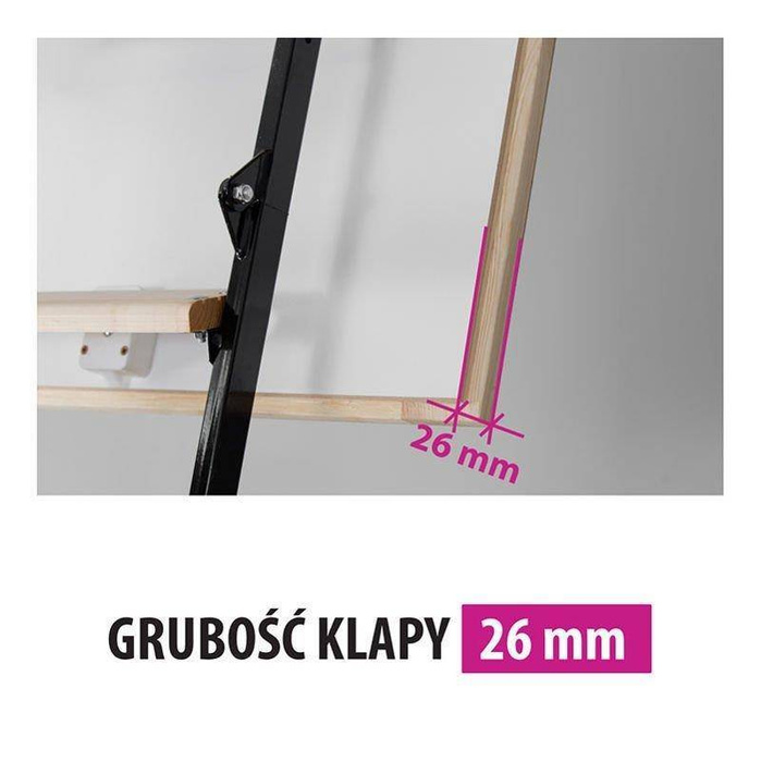 Schody strychowe MAGNETIC NEO STEP Micro 80x70