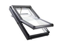 Okno dachowe ROTO Designo R49 RotoTronic 74x118 PVC 3-szybowe elektryczne