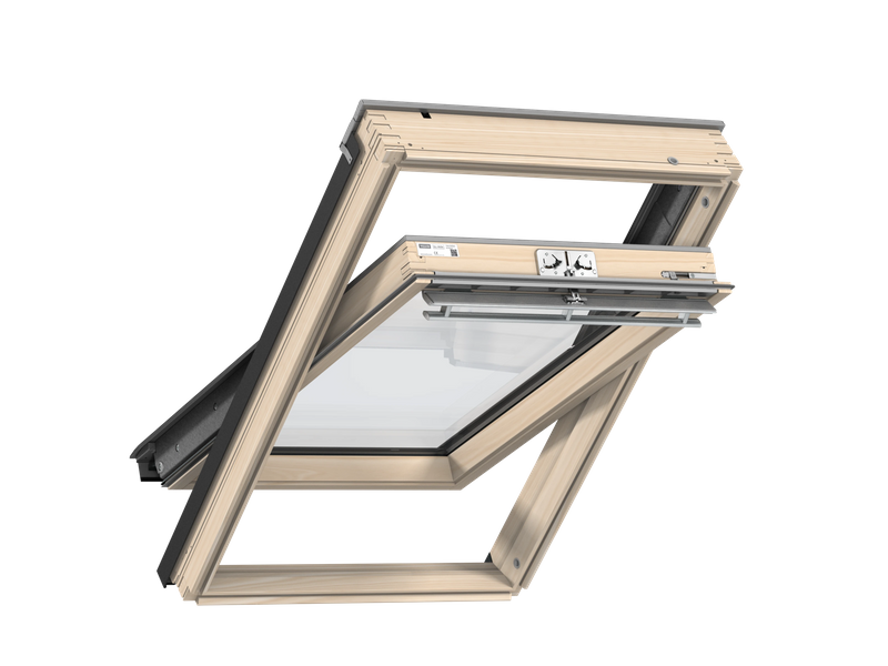 Okno dachowe Velux GLL MK08 1561 78x140 3-szybowe drewniane czarne