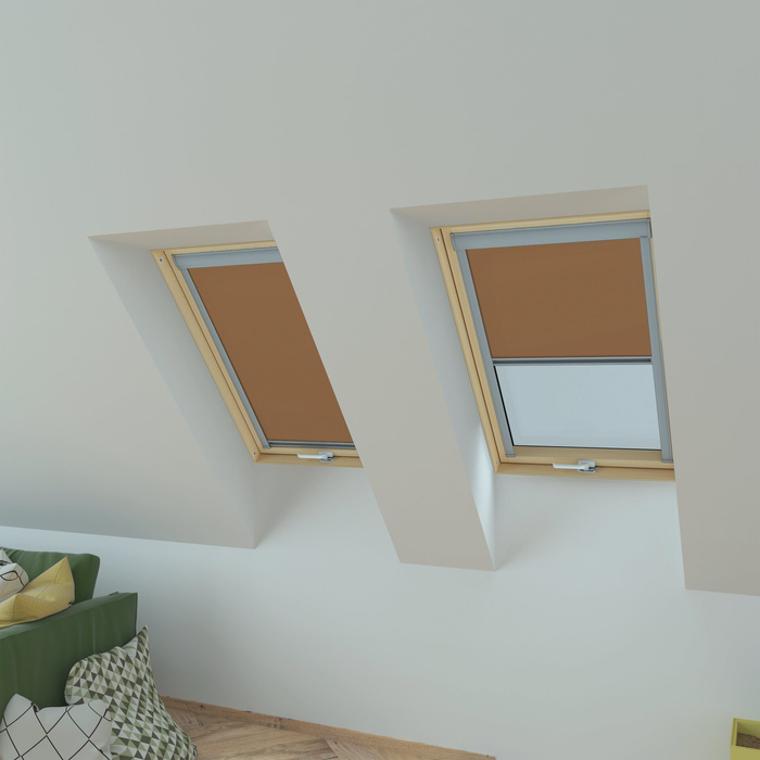 Roleta wewnętrzna do okna dachowego Fakro ARP/242 55x98 rozpraszająca manualna