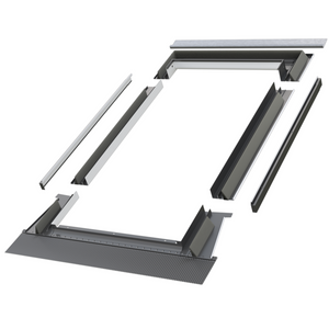 Kołnierz do okna dachowego Fakro EZV-P RAL 7022 66x118 do pokryć falistych