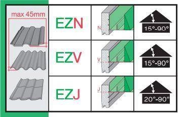 Kołnierz do okna dachowego Fakro EZV-FT RAL 9005 114x118 do dachówki płaskiej