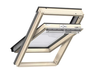Okno dachowe Velux GLL SK06 1064 RAL 7043 114x118 3-szybowe drewniane