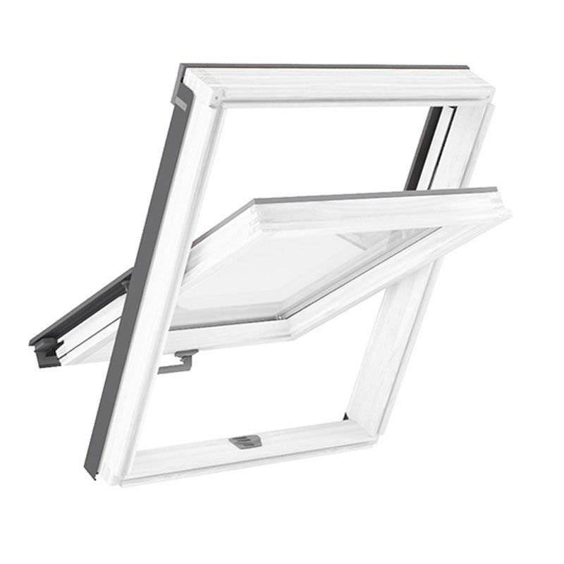 Okno dachowe ROOFLITE+ Solid PVC APY C2A B900 PVC 2-szybowe 55x78 