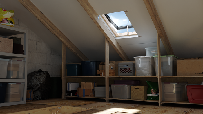 Wyłaz dachowy ROOFLITE+ Fenstro K300 45x73 z ogranicznikiem