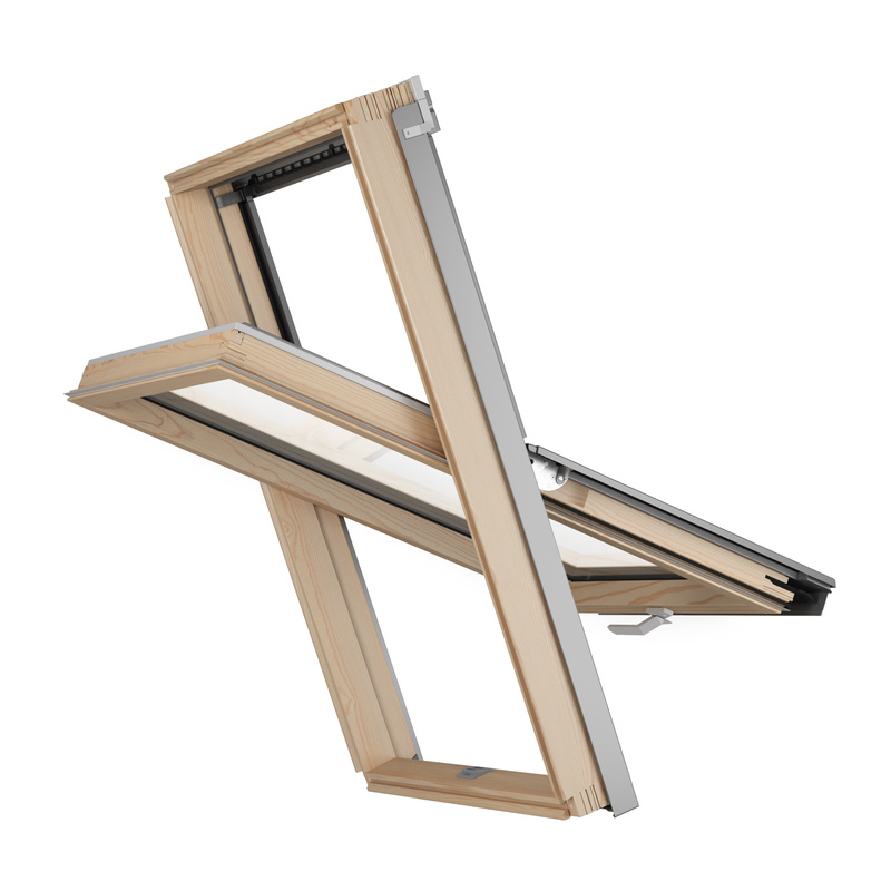 Okno dachowe MAGNETIC NEO AAY M6A B1500 78x118 3-szybowe drewniane