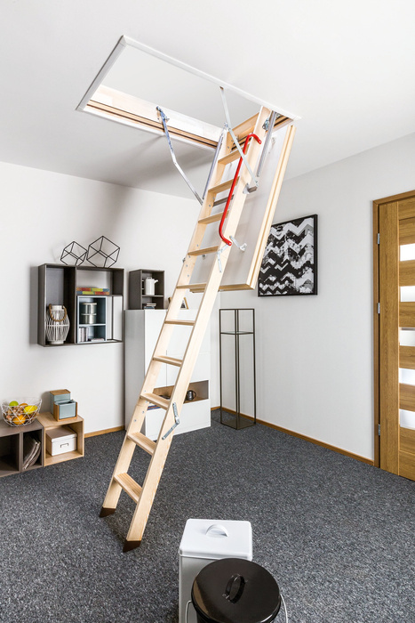 Schody strychowe Fakro LTK 80x120/280 drewniane