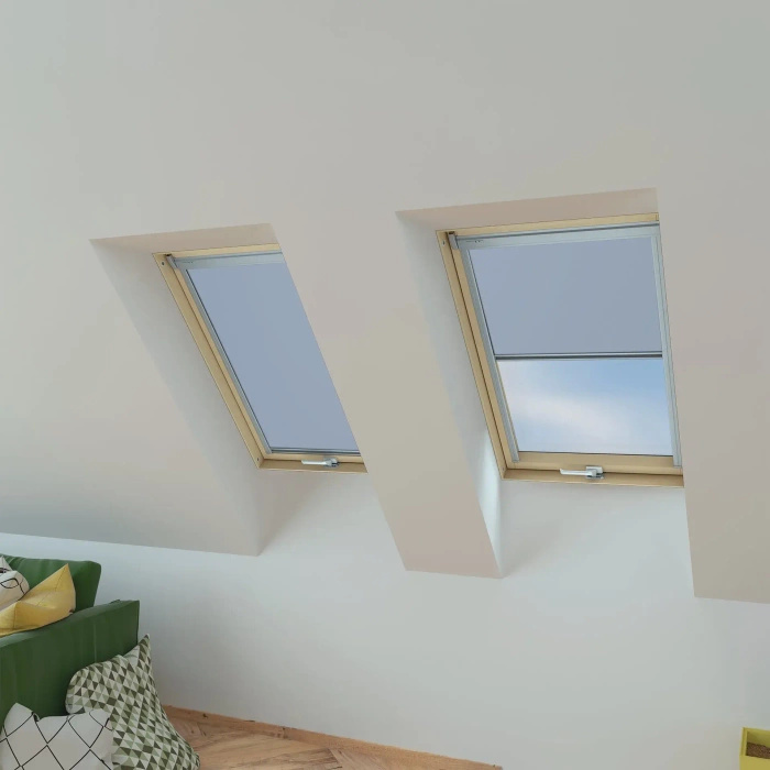 Roleta wewnętrzna do okna dachowego Fakro ARP Z-W/014 66x140 rozpraszająca elektryczna