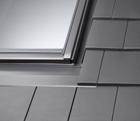 Kołnierz do okna dachowego Velux EDT MK08 0000 do dachówek płaskich RAL 7043 78x140 - wyprzedaż