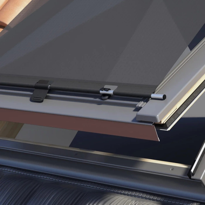 Markiza do okna dachowego ROOFLITE+ MIA MXA 4260 VL manualna czarna 78x