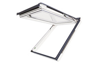 Okno dachowe Fakro FPU-V MAX P50 AUMX RAL 7016 55x98 3-szybowe drewniano-poliuretanowe
