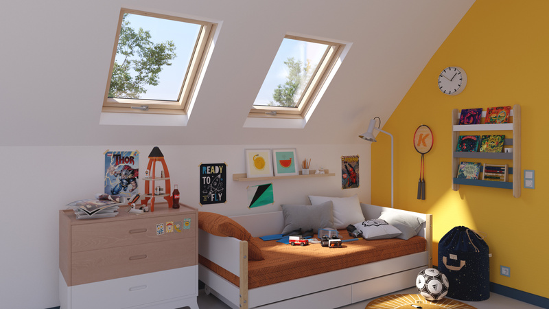 Okno dachowe MAGNETIC NEO AAY M8A B1500 3-szybowe drewniane 78x140