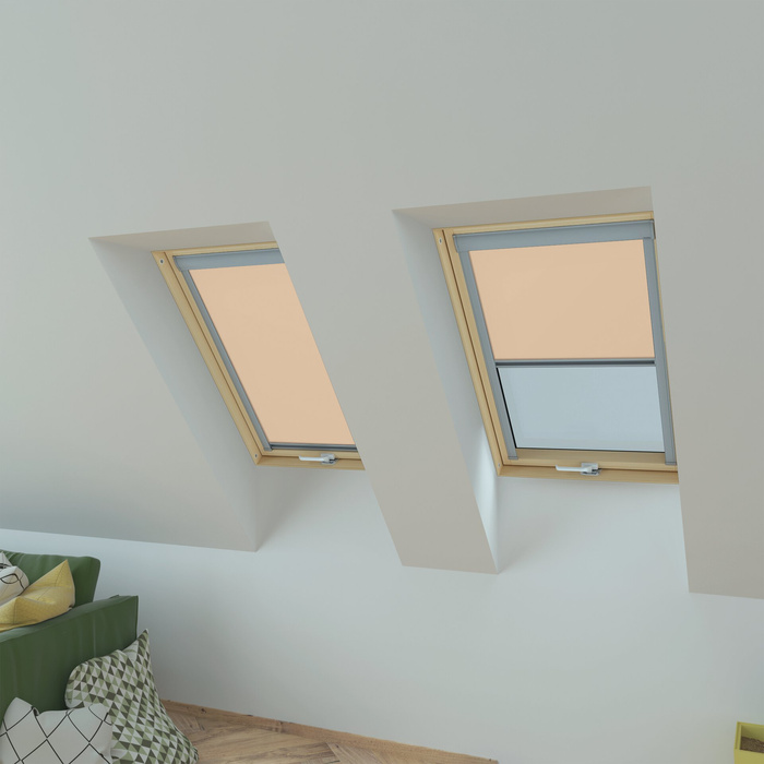 Roleta wewnętrzna do okna dachowego Fakro ARP/241 66x140 rozpraszająca manualna