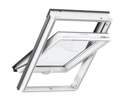 Zestaw okno dachowe VELUX GLU MK06 0061B 3-szybowe + kołnierz EDW 2000 falisty 78x118