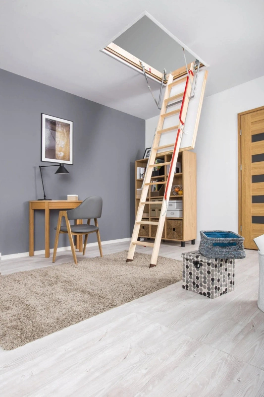 Schody strychowe Fakro LWL EXTRA 60x130/305 drewniane