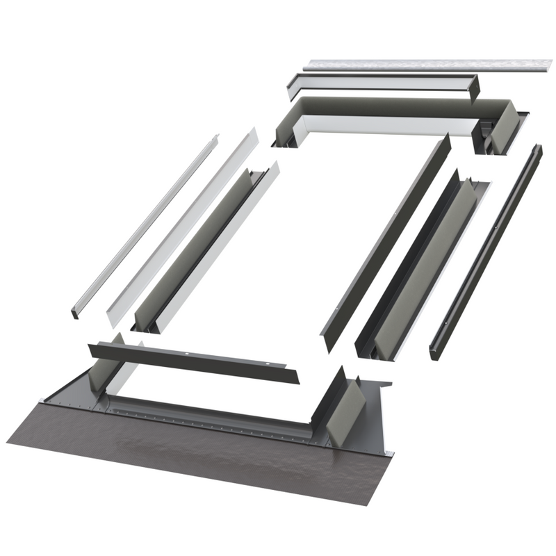 Kołnierz do okna dachowego Fakro EHU-A RAL 7022 ATF 78x118 do pokryć wysokoprofilowanych