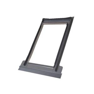 Kołnierz do okna dachowego SKYFENS SKYLIGHT RAL 8019 114x140 do pokryć falistych - wyprzedaż