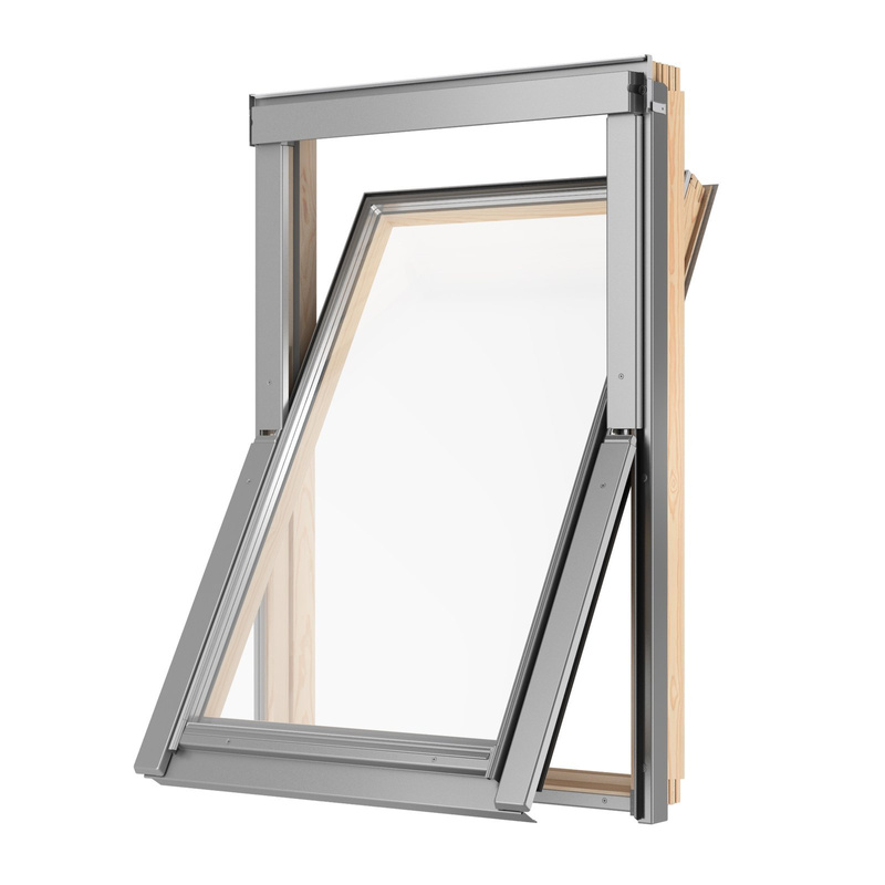 Okno dachowe MAGNETIC NEO AAY F6A B900 RAL 7043 66x118 2-szybowe drewniane