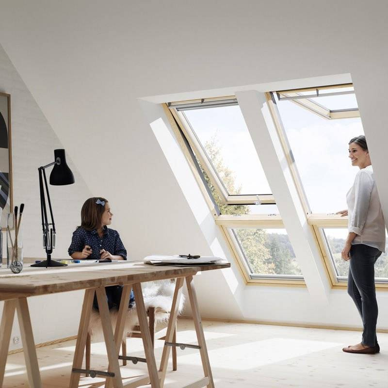 Okno dachowe Velux GPL PK08 3070 94x140 2-szybowe drewniane