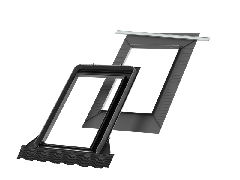 Kołnierz do okna dachowego Velux EDW SK08 2500 czarny  114x140 do pokryć wysokoprofilowanych