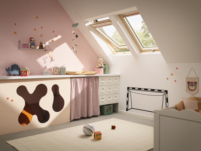 Okno dachowe Velux GLL MK08 1561B 78x140 3-szybowe drewniane czarne