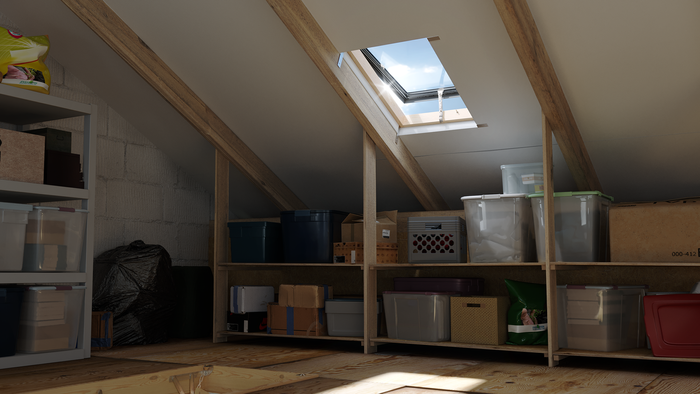 Wyłaz dachowy ROOFLITE+ Fenstro B300U 45x55 z kołnierzem paroprzepuszczalnym