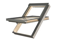 Okno dachowe Fakro PTP-V/PI U4 RAL 7022 78x98 3-szybowe PVC