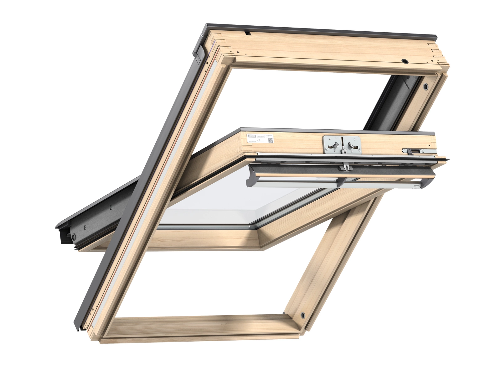 Okno dachowe Velux GGL SK10 3070 114x160 2-szybowe drewniane