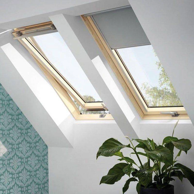 Zestaw okno dachowe VELUX GLL MK06 1061B 3-szybowe + kołnierz EDW 2000 falisty 78x118