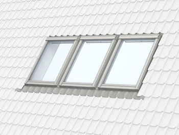 Kołnierz do okna dachowego Velux EKW MK08 2002M 78x140 kombi środek do pokryć wysokoprofilowanych