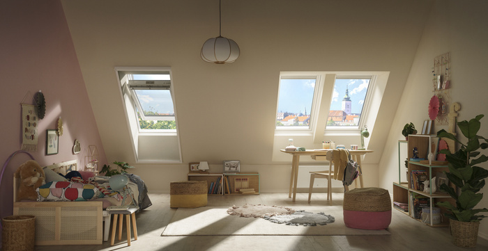 Okno dachowe Velux GLU FK08 0061 RAL 7043 66x140 3-szybowe drewniano-poliuretanowe