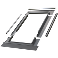 Kołnierz do okna dachowego Fakro EBV-PT RAL 7022 114x140 do blachy panelowej