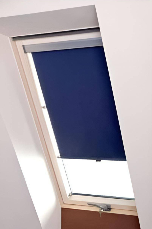 Roleta na okno dachowe OKPOL DECOMATIC D33TW 66x98 transparentna biała (A368)