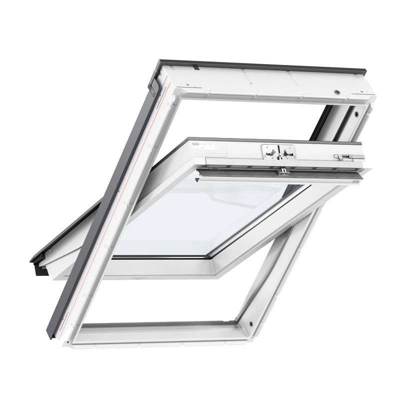 Zestaw okno dachowe VELUX GLU 0051 MK10 78x160 + kołnierz EDZ 1000 zestaw