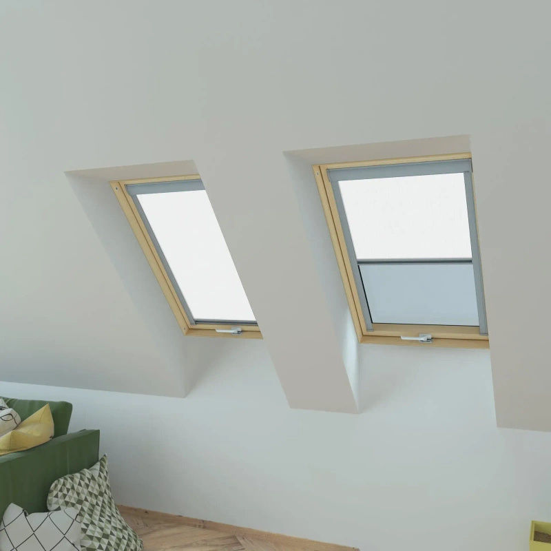 Roleta wewnętrzna do okna dachowego Fakro ARP/001 134x75 rozpraszająca manualna